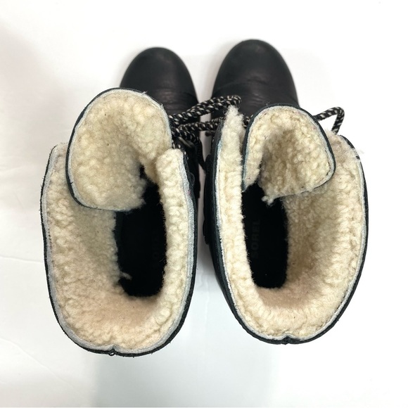 Sorel Joan Of Arctic Wedge Mid Shearling Boot in Black Size 6 NL2703-010 - Picture 9 of 14